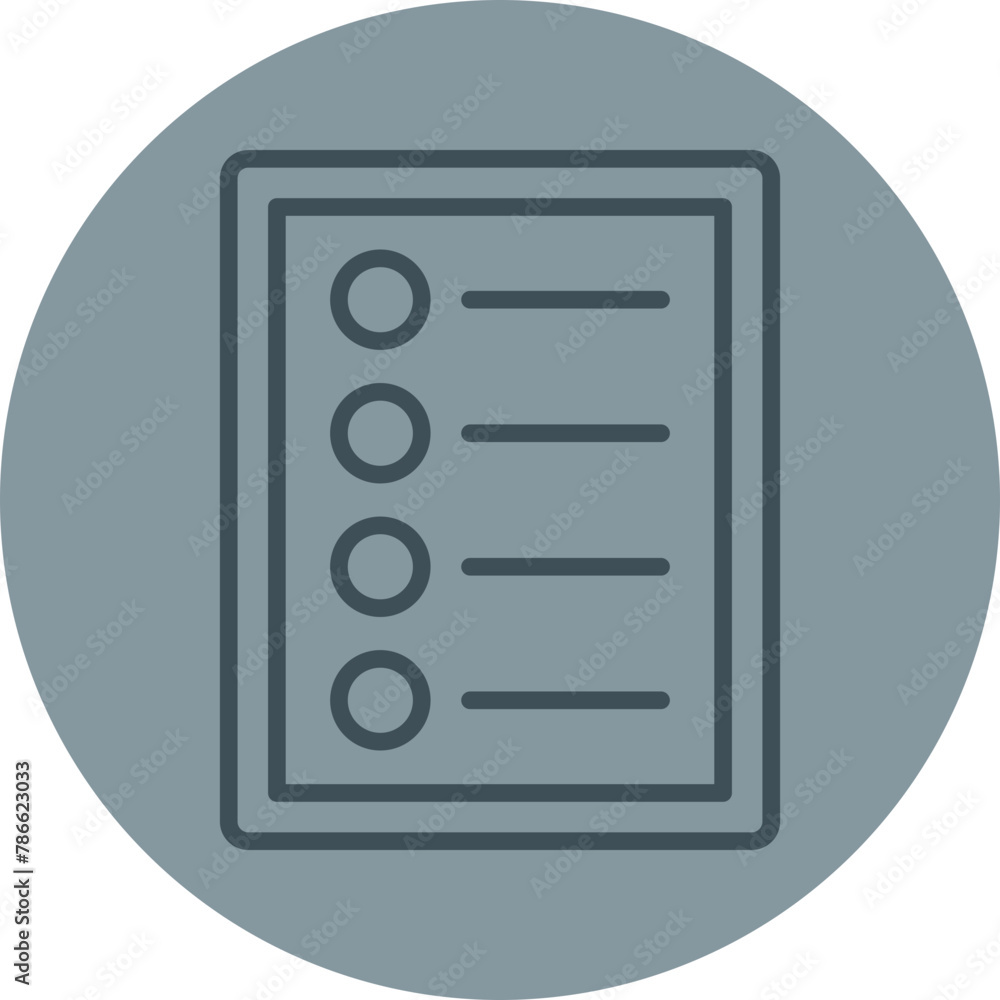 Table Of Content Grey Line Circle Icon Table Of Content Grey Line Circle Icon