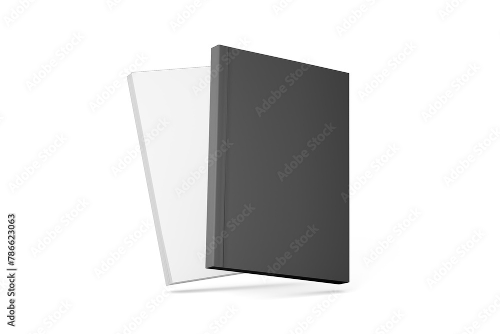 3D illustration. Softcover book isolated. 3D illustration. Softcover book isolated.