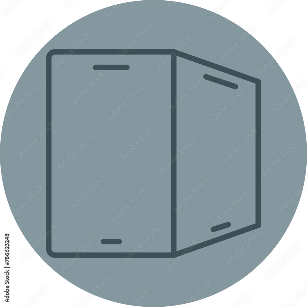 Flexible Screen Grey Line Circle Icon Flexible Screen Grey Line Circle Icon
