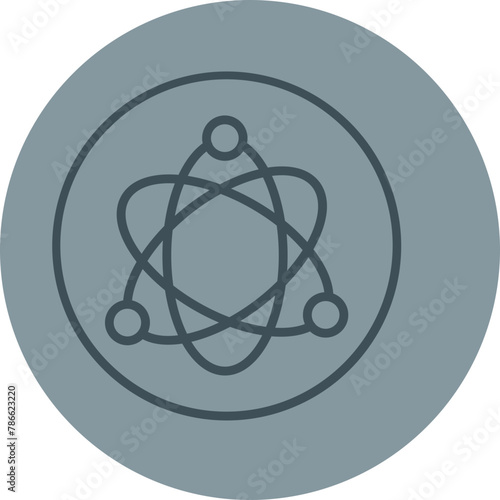 Science Fiction Grey Line Circle Icon