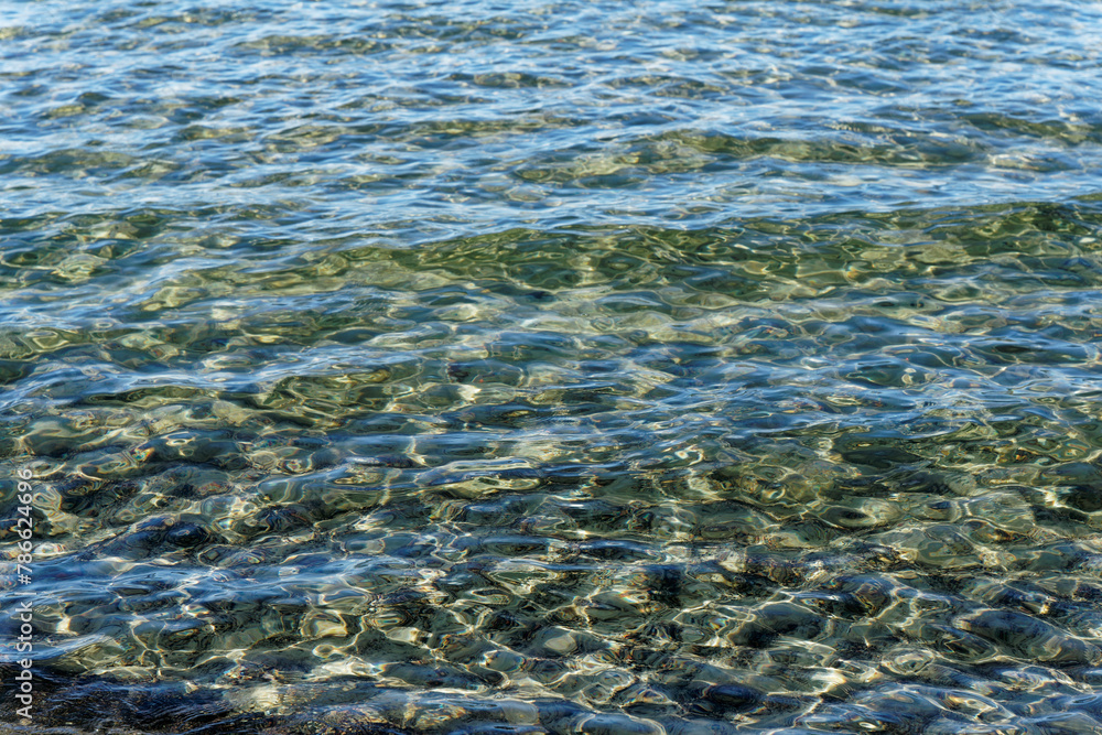 Close up of a shallow water