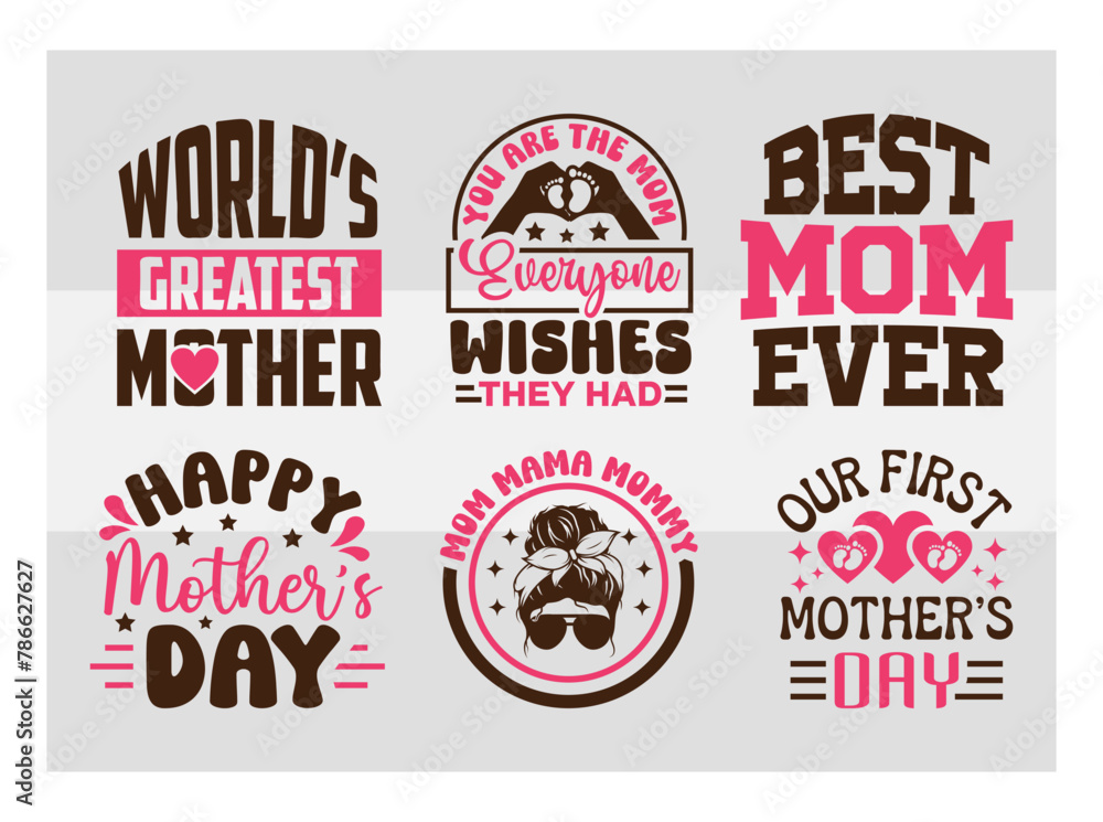 Mothers Day SVG Bundle, Best Mom Ever Svg, mom life svg, Mother's Day, mama svg, Mommy and Me svg, mum svg, Silhouette, Cut Files for Cricut,
mom love, Happy mothers days, World’s Greatest Mother, 