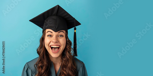 Happy Excited Girl with Gra...