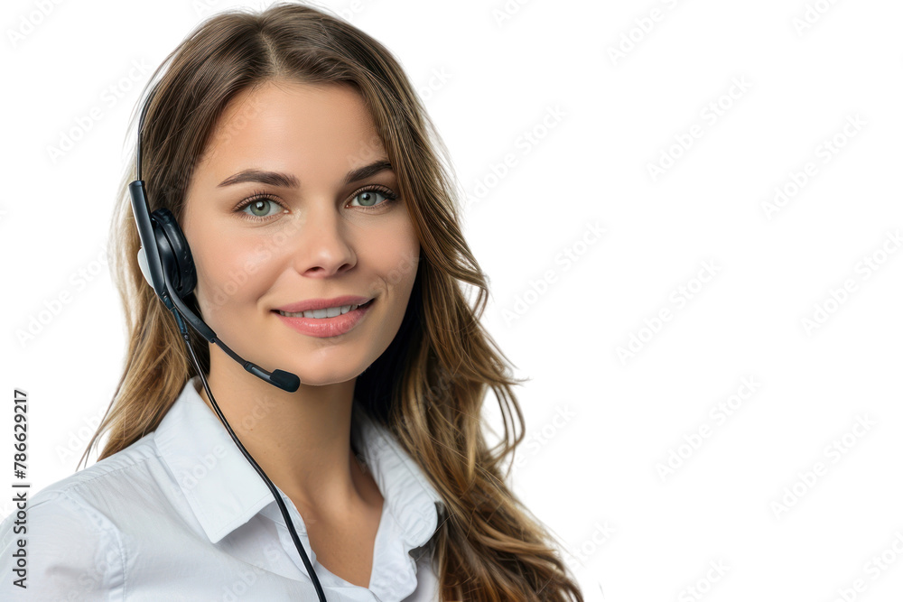 PNG Portrait headset adult smile PNG Portrait headset adult smile