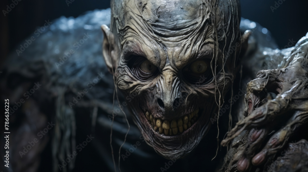 A Terrifying Portrait in the Abyss of Darkness A Terrifying Portrait in the Abyss of Darkness