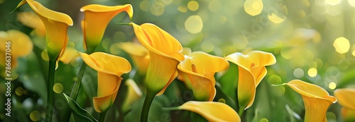 yellow tulips in the garden #786637046