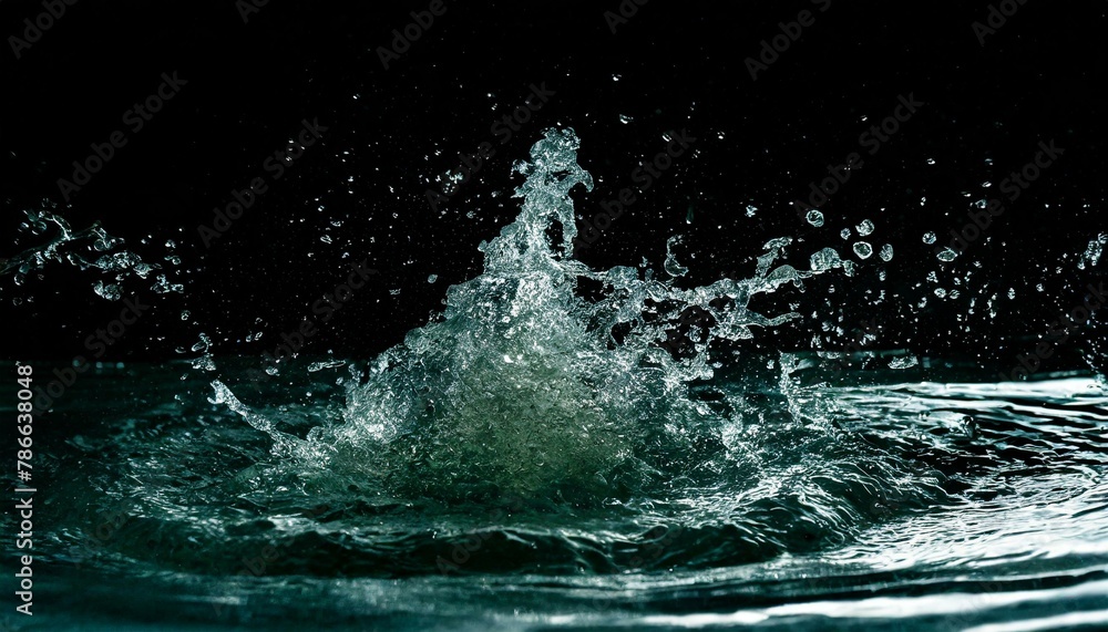 幻想的な噴水の風景 幻想的な噴水の風景