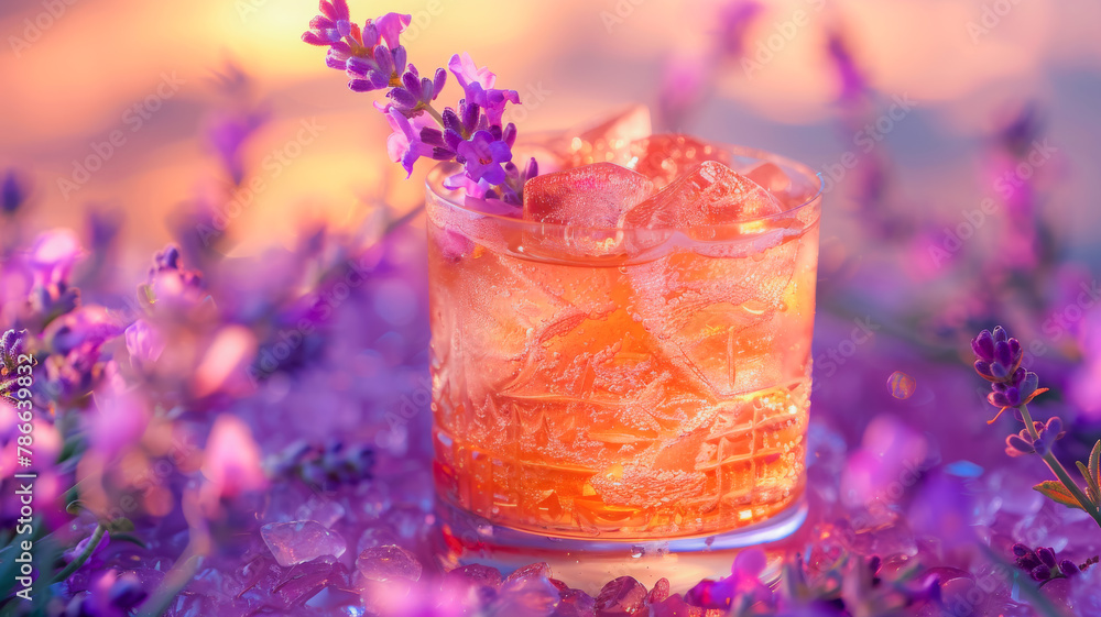 Cocktail with Lavender Touch