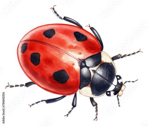 PNG A ladybug animal insect white background © Rawpixel.com