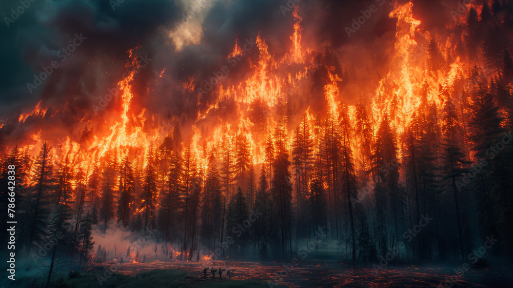 Uncontrollable Forest Fire Uncontrollable Forest Fire