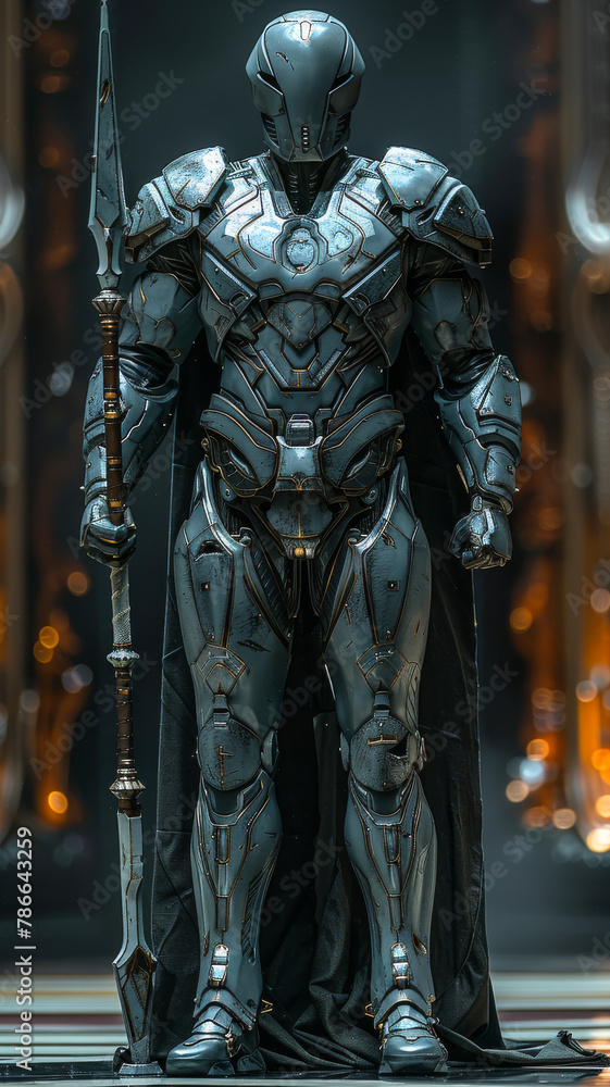 Futuristic Warrior Shrouded in Darkness Futuristic Warrior Shrouded in Darkness