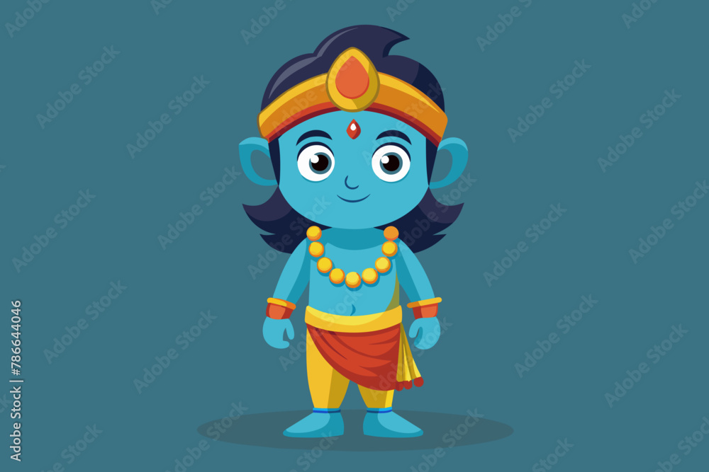 Por favor, crie o seguinte personagem infantil Vishnu vector illustration Por favor, crie o seguinte personagem infantil Vishnu vector illustration
