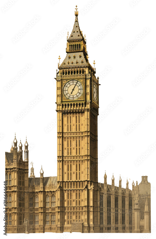 Obraz premium PNG Big Ben architecture building housing