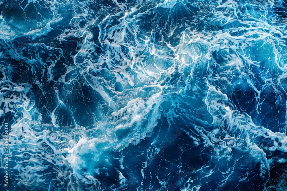 custom made wallpaper toronto digitaltop view of ocean waves, aerial photography, blue color, water texture, sea background, abstract, highly detailed, ultra realistic