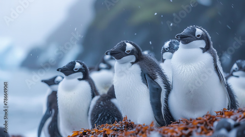 Penguin Family in Antarctica