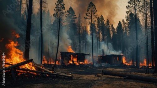 severe flames of a wildfire, underlining their crucial role during such disasters