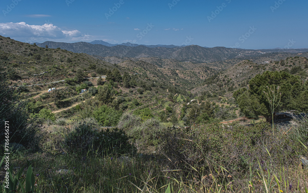 Fikardou, an isolated, almost deserted , traditional mountain village of medieval atmosphere, located at 900 nm ASL on the south-eastern slopes of the Troodos Mountains, Nicosia district, Cyprus