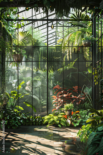 Modern Greenhouse Oasis