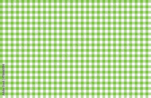 green checkered pattern tablecloth photo