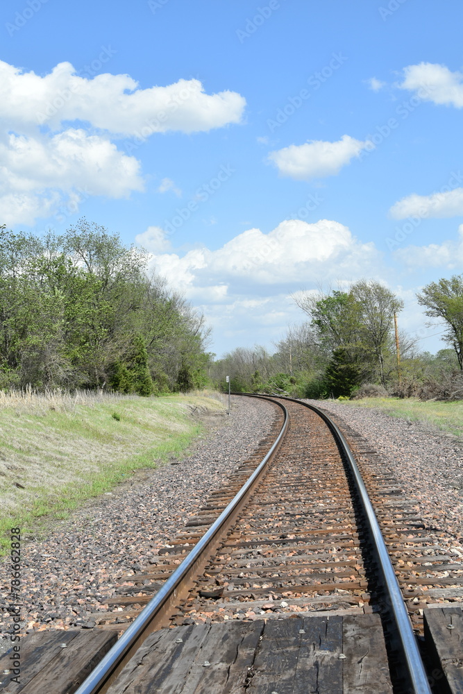 Fototapeta premium Rural Train Tracks