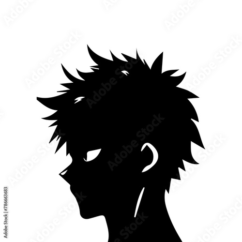 Young man anime style character vector illustration design.