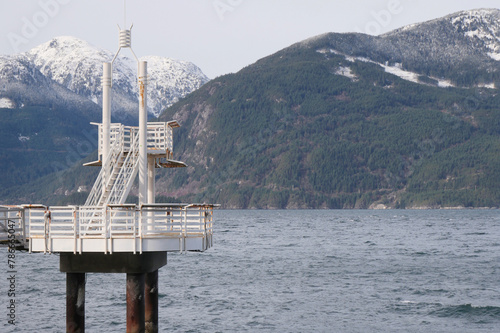 Porteau Cove Provincial Park during a winter season in British Columbia, Canada photo