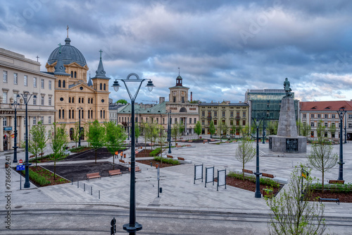 The city of Łódź - view of Freedom Square.