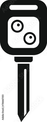 Auto key icon simple vector. Smart lock. Alarm security control