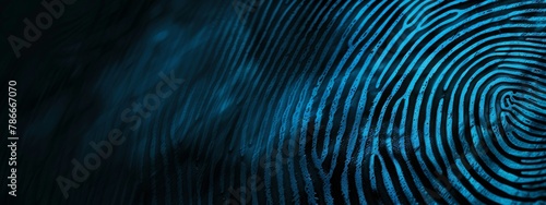 Fingerprint scan. Biometric identity concept