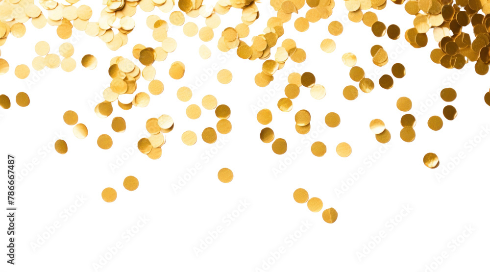 PNG Gold confetti backgrounds white background celebration