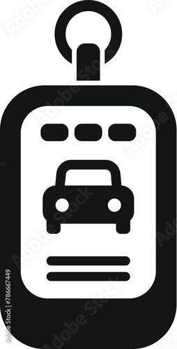 Modern alert entry icon simple vector. System alarm. Device service