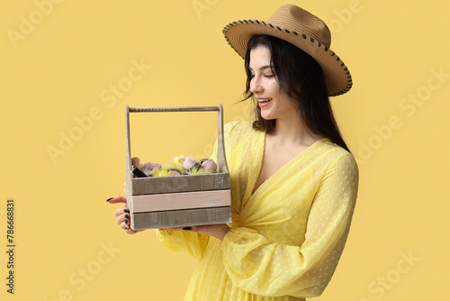 Smiling young woman in a st...