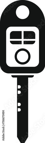 Smart alarm key icon simple vector. Vehicle electronic. Service safe chip