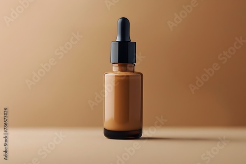 Smooth Foundation Consistency: A Minimalist Bottle Highlighting Flawless Beauty