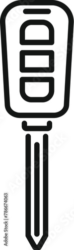 Safe chip control icon outline vector. Transport control. Security start