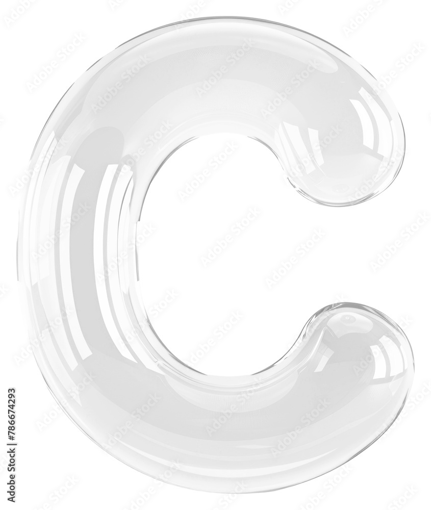 Letter C glass simplicity circle Letter C glass simplicity circle
