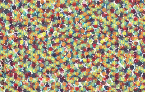 Abstract illustration design with bright colors for the background.