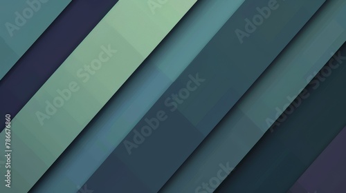 Abstract geometric background in shades of green and blue with copy space