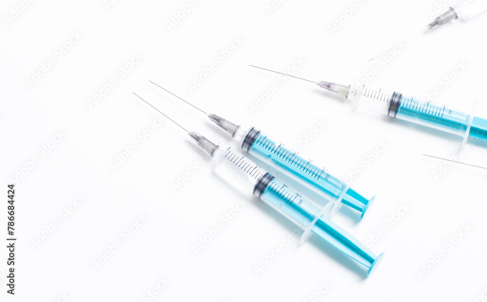 syringe isolated on white syringe isolated on white