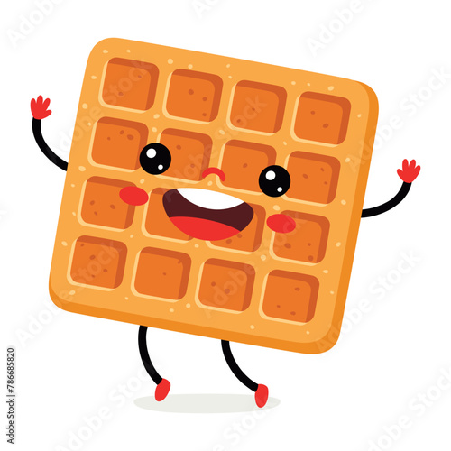 Vector Drawing Of A Waffle