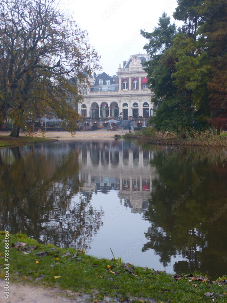 Automne bois lac Amsterdam Pays-Bas Automne bois lac Amsterdam Pays-Bas