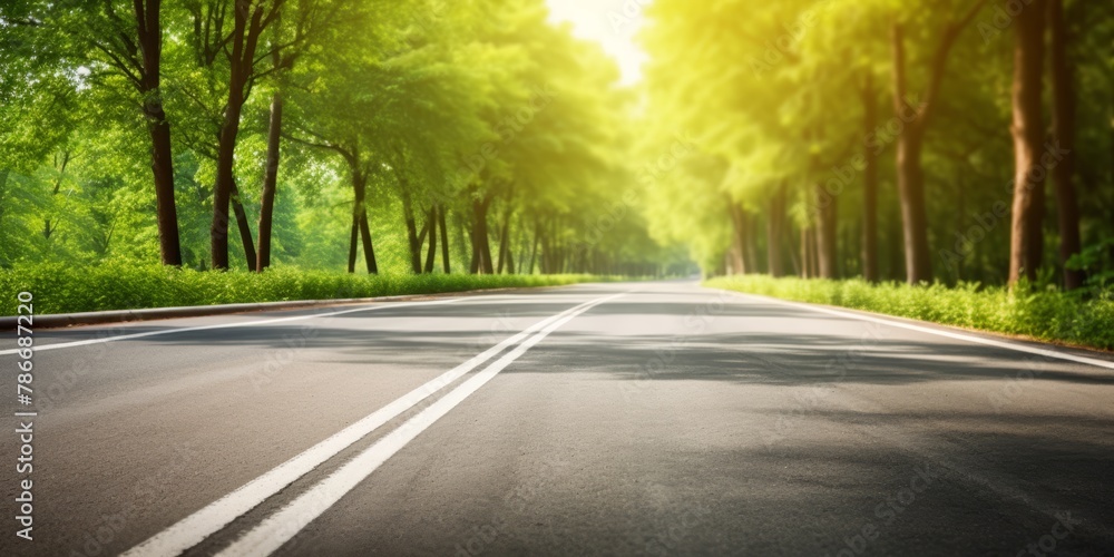 empty road Highway Generative AI