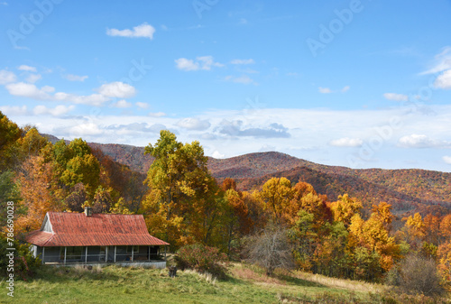 Appalachian Mountain Home and Autumn View