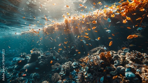 Technologies for cleaning the ocean in action, removing plastic and helping preserve marine life.