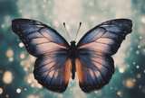 Wings of a butterfly Ulysses Wings of a butterfly texture background Closeup Copy space Selective focus butterfly with beautiful purple black wings