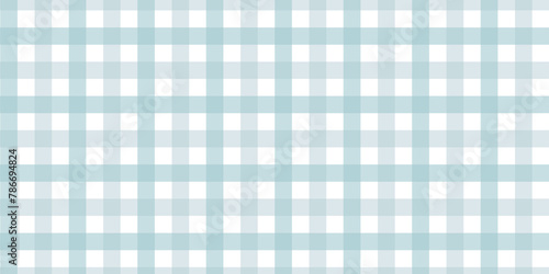 Gingham pattern seamless Plaid repeat in blue Design for print, tartan, gift wrap, textiles, checkered background for tablecloth