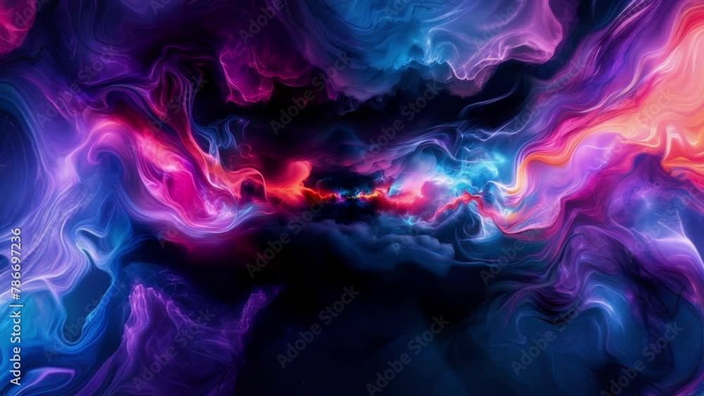 Surreal dreamlike animation with a man morphing into a storm Surreal dreamlike animation with a man morphing into a storm