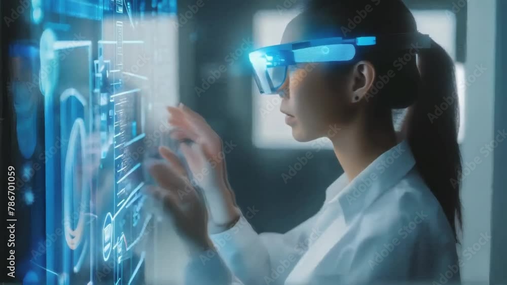 Engineer Using Holographic Technology Interface
Engineer Using Holographic Technology Interface