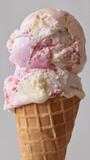 closeup of ice cream cone
