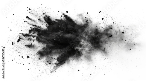 Abstract Black Particle Splash
